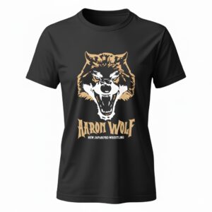 Aaron Wolf New Japan Pro-Wrestling graphic_Ladies T-Shirt