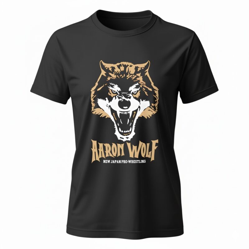 Aaron Wolf New Japan Pro-Wrestling graphic_Ladies T-Shirt