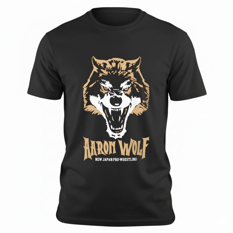 Aaron Wolf New Japan Pro-Wrestling graphic_T-shirt
