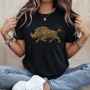 Celtic Boar Norse mythology_Ladies T-Shirt