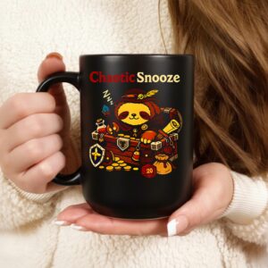 Chaotic Snooze sloth Dungeons and Dragons_Ceramic Mug