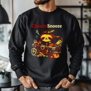 Chaotic Snooze sloth Dungeons and Dragons_Crewneck Sweatshirt