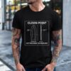 Clovis point cutting edge technology schematic_T-Shirt