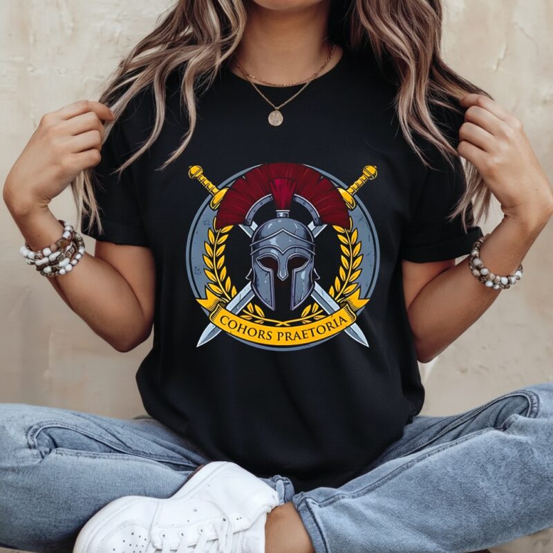 Cohors Praetoria galea crossed gladii logo_Ladies T-Shirt