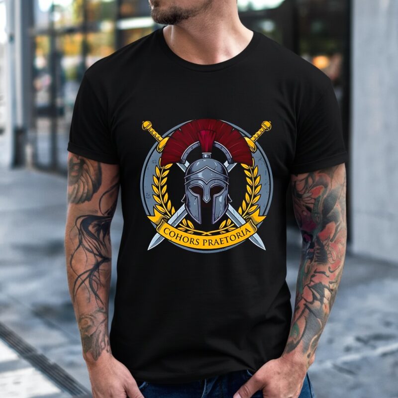 Cohors Praetoria galea crossed gladii logo_T-Shirt