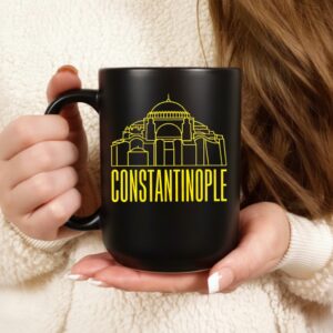 Constantinople Hagia Sofia line art ancient architecture_Ceramic Mug