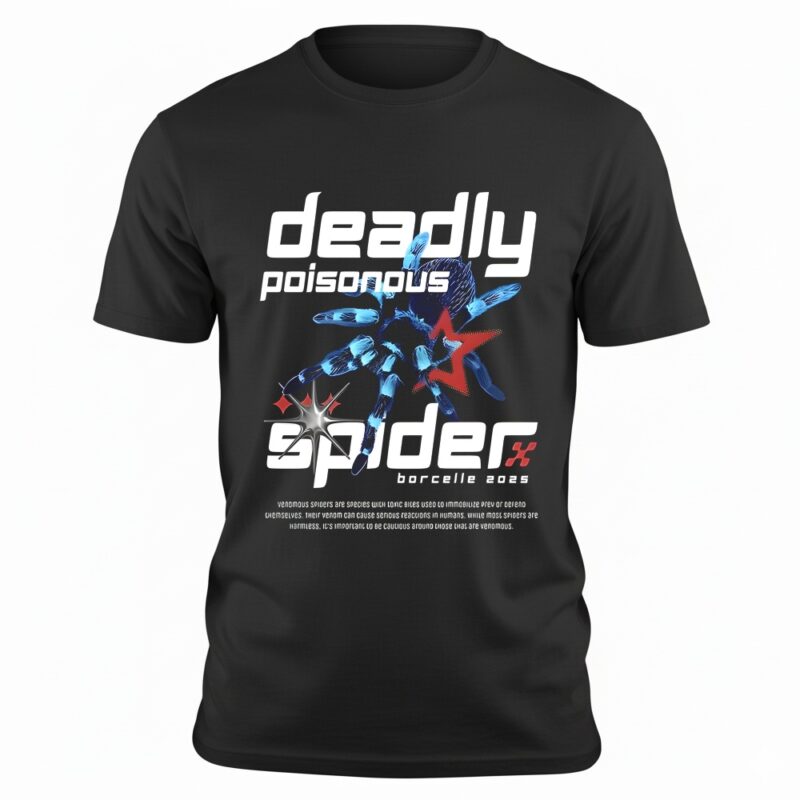 Deadly poisonous spider borcelle 2025_T-shirt