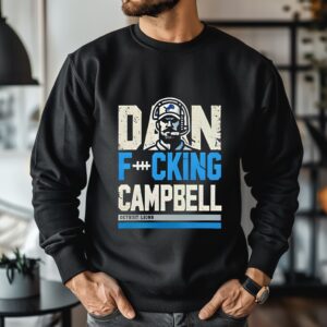 Detroit Lions Dan Fucking Campbell_Crewneck Sweatshirt