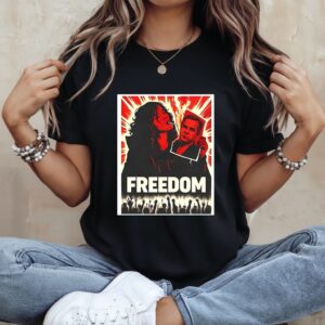 Freedom political posters_Ladies T-Shirt