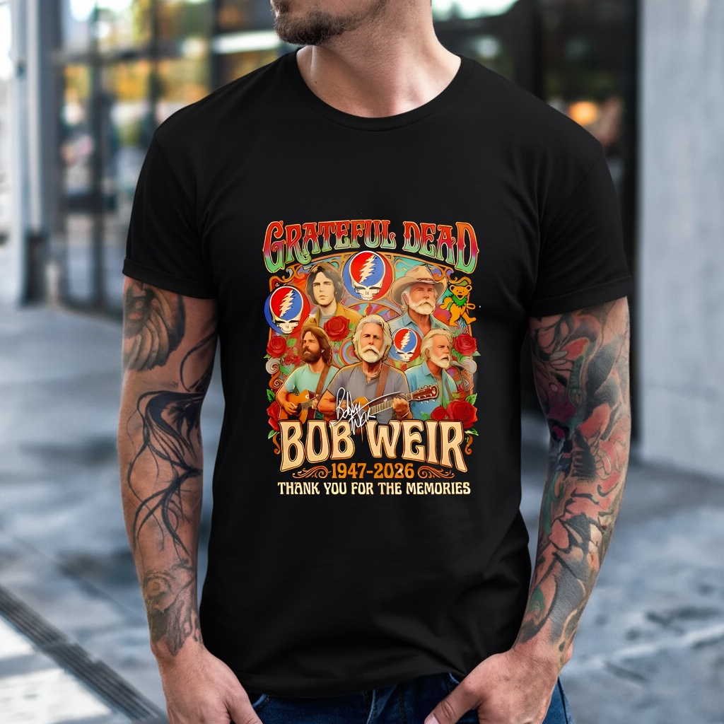 Grateful Dead Bob Weir 1947-2026 Thank You For The Memories Signature_T-Shirt