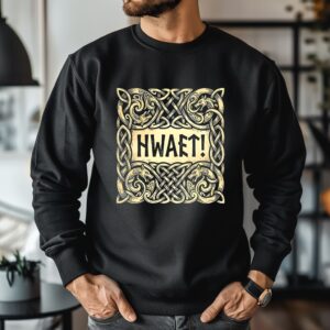 Hwaet ancient poem Beowulf Viking art_Crewneck Sweatshirt