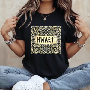 Hwaet ancient poem Beowulf Viking art_Ladies T-Shirt