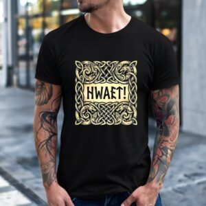 Hwaet ancient poem Beowulf Viking art_T-Shirt
