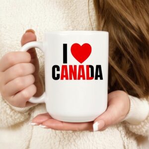 I love Canada red heart_Mug