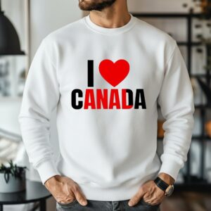 I love Canada red heart_Sweatshirt