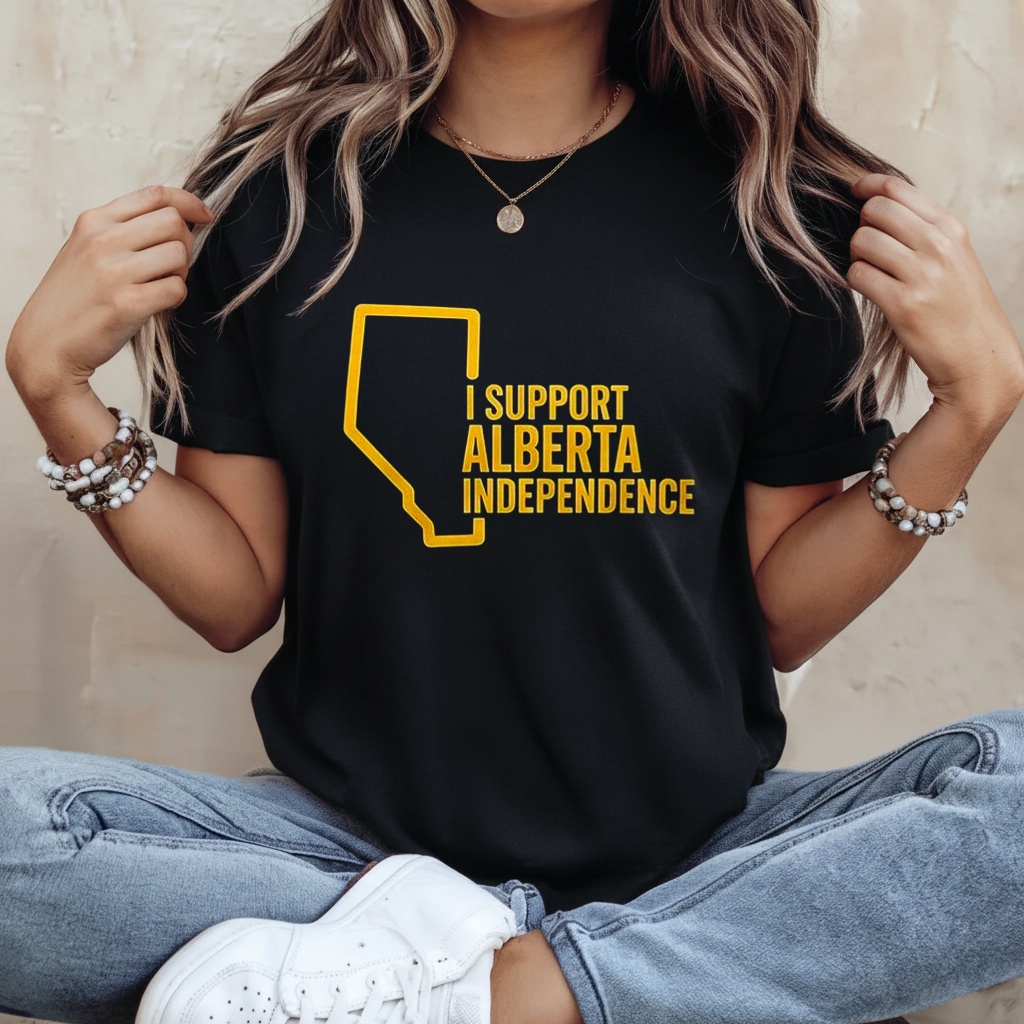 I support Alberta Independence_Ladies T-Shirt