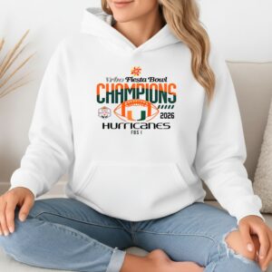 Miami Hurricanes College Football Playoff 2025 Fiesta Bowl Champions_Hoodie