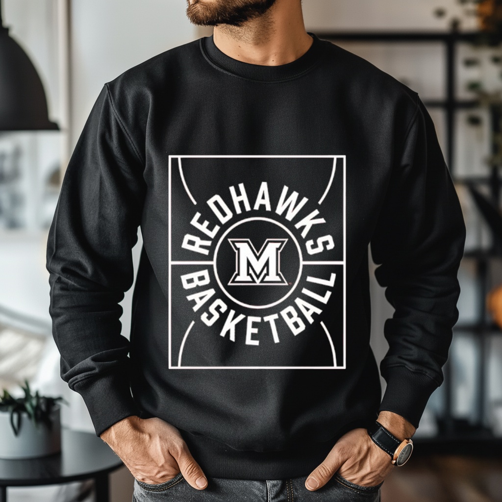 Miami Redhawks Full Court Basketball_Crewneck Sweatshirt