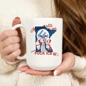 Minnesota nice means fuck ICE baseball cartoon_Mug