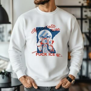 Minnesota nice means fuck ICE baseball cartoon_Sweatshirt
