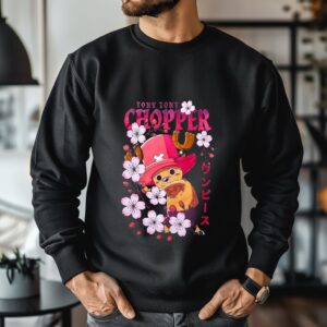 One Piece Chopper Sakura_Crewneck Sweatshirt