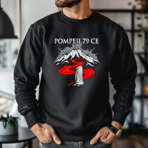 Pompeii Vesuvius Eruption 79 CE Roman history_Crewneck Sweatshirt