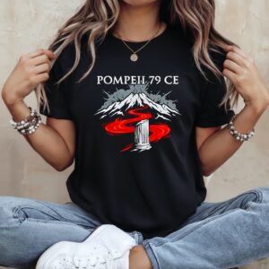 Pompeii Vesuvius Eruption 79 CE Roman history_Ladies T-Shirt