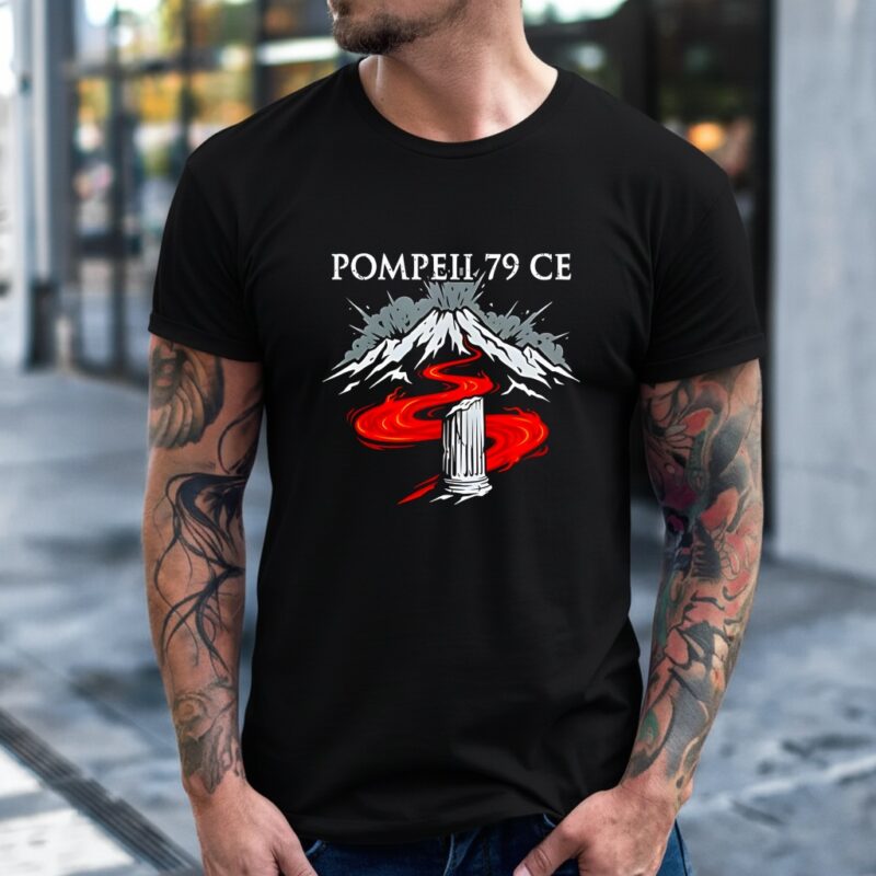 Pompeii Vesuvius Eruption 79 CE Roman history_T-Shirt