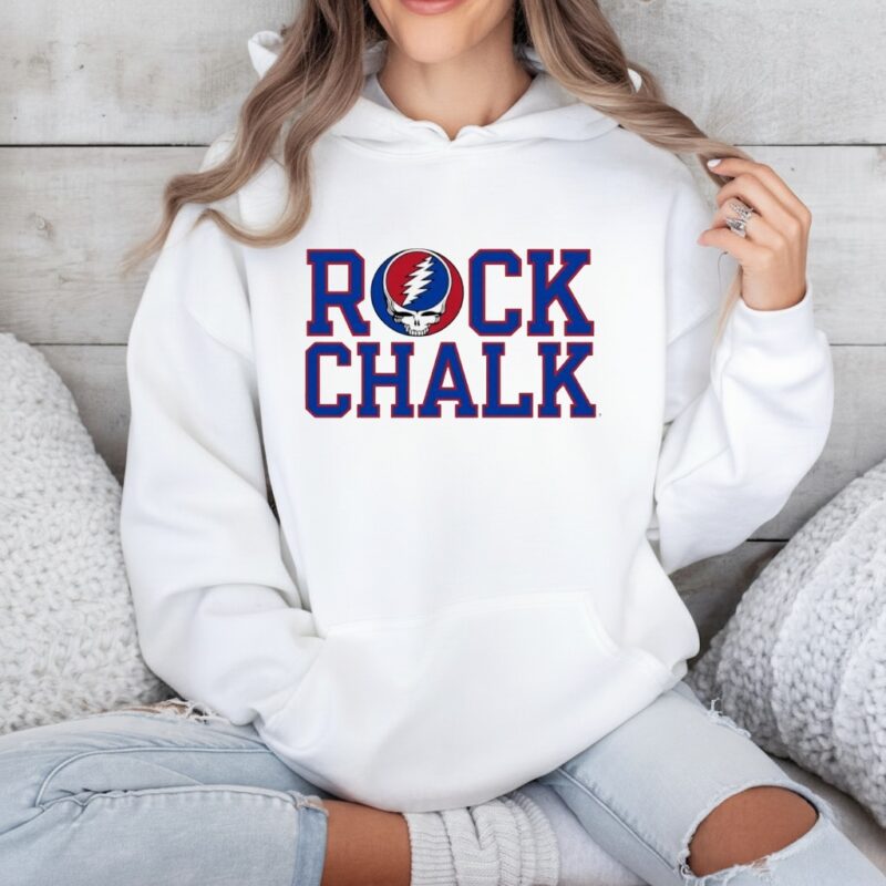 Rock Chalk University of Kansas and the Grateful Dead_Hoodie
