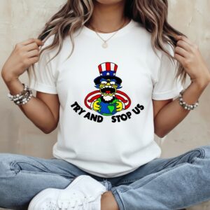 Try and stop us cartoon logo_Classic Women's T-Shirt